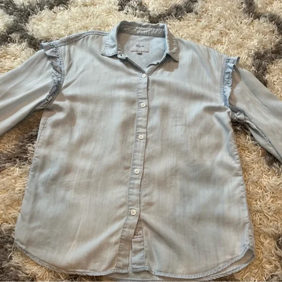 RAILS Willow Ruffled button down shirt - Picture 3 of 11